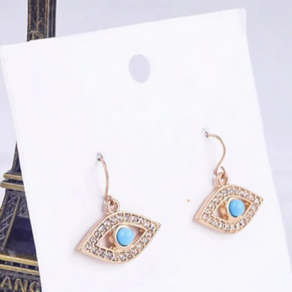 New Unique crystal eyes drop gypsy earring jewelry